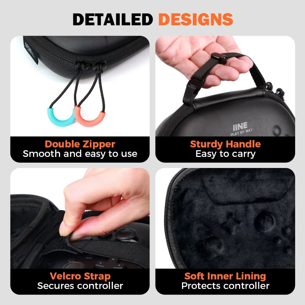 IINE Carrying Case for Nintendo Switch 2 Pro Controller L1201