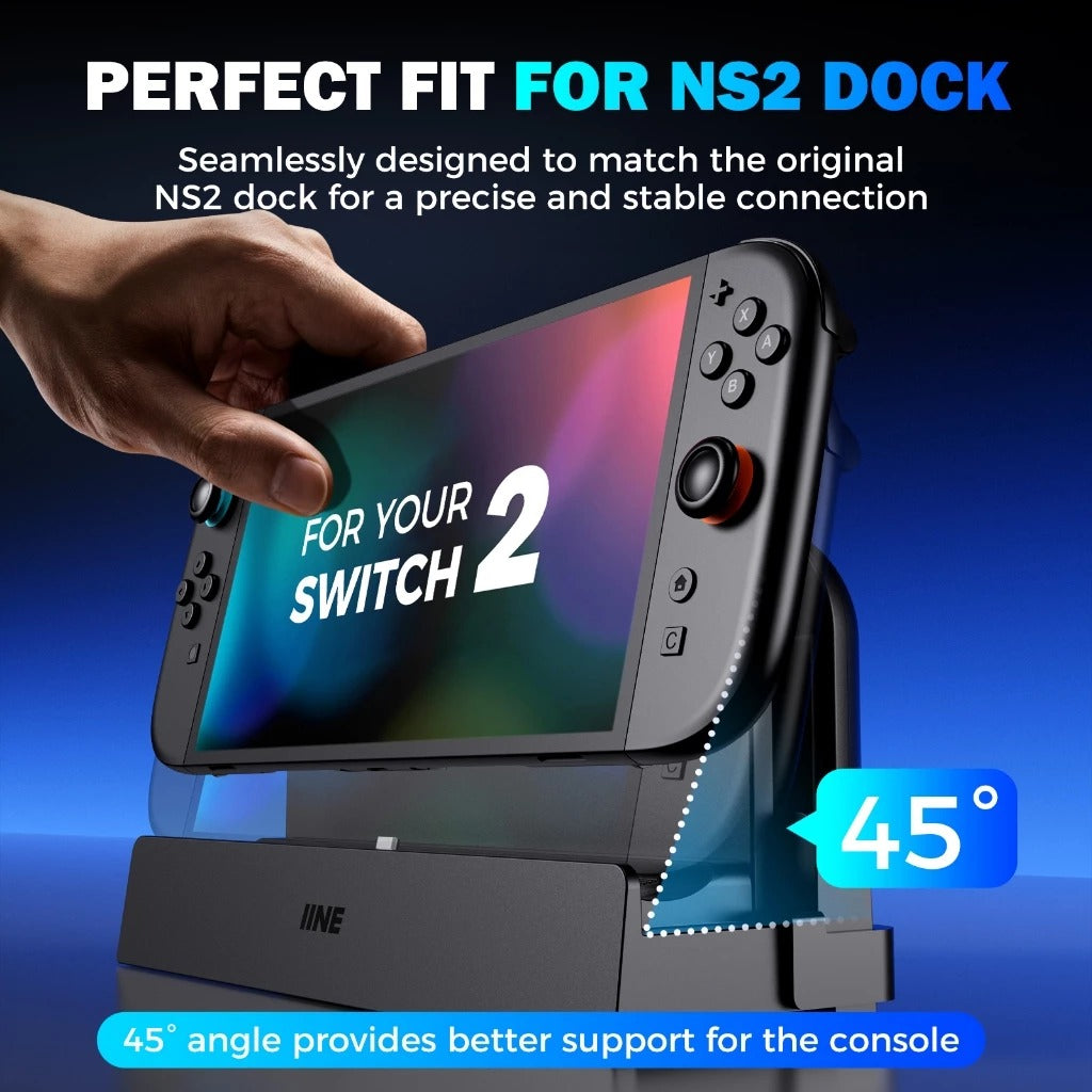 IINE Video Dock Extension Stand for Nintendo Switch 2 (Black) (L1216)