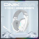 Onikuma GT808 RGB Tri-Mode Gaming Headset with Microphone