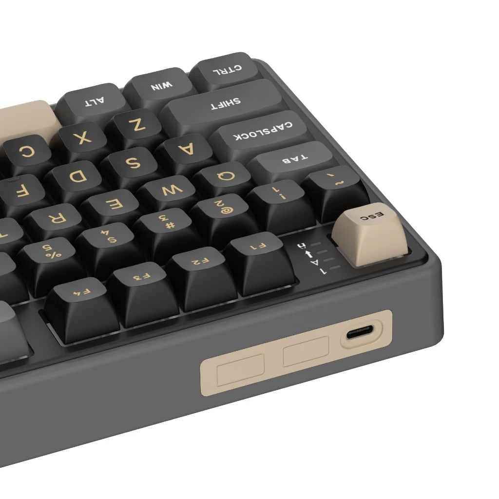 Royal Kludge R108 QMK Single-Mode RGB 107 Keys Mechanical Keyboard Phantom (Creamy Switch)