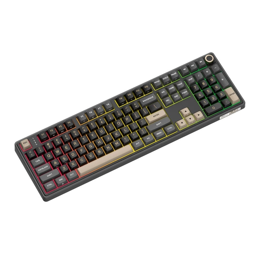 Royal Kludge R108 QMK Single-Mode RGB 107 Keys Mechanical Keyboard Phantom (Creamy Switch)