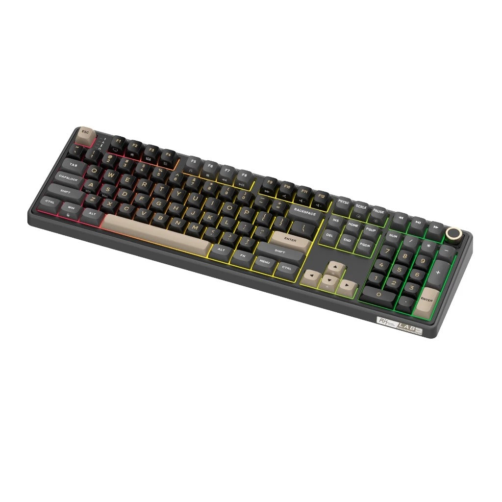 Royal Kludge R108 QMK Single-Mode RGB 107 Keys Mechanical Keyboard Phantom (Creamy Switch)