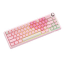 Royal Kludge R65 Single-Mode RGB 66 Keys Hot-Swappable Mechanical Keyboard Pink Melody (Cream Switch)