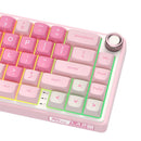 Royal Kludge R65 Single-Mode RGB 66 Keys Hot-Swappable Mechanical Keyboard Pink Melody (Cream Switch)