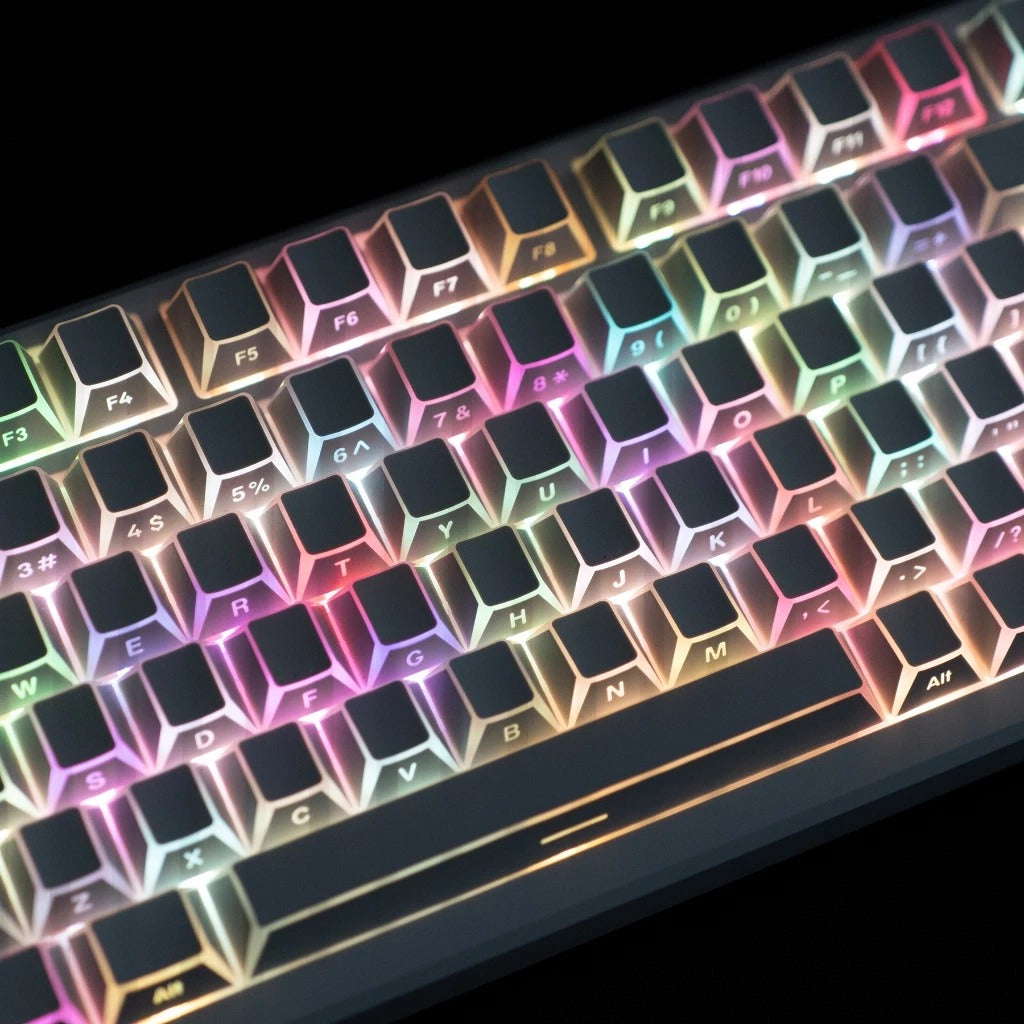 Royal Kludge RK-M75 Tri-Mode RGB 81 Keys Hot-Swappable Mechanical Keyboard Aurora (Creamy Switch)