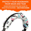 Wicked Cushions Corsair Virtuoso Silicone Headband Cover - WC BandZ Virtuoso (90s Black, 90s White)