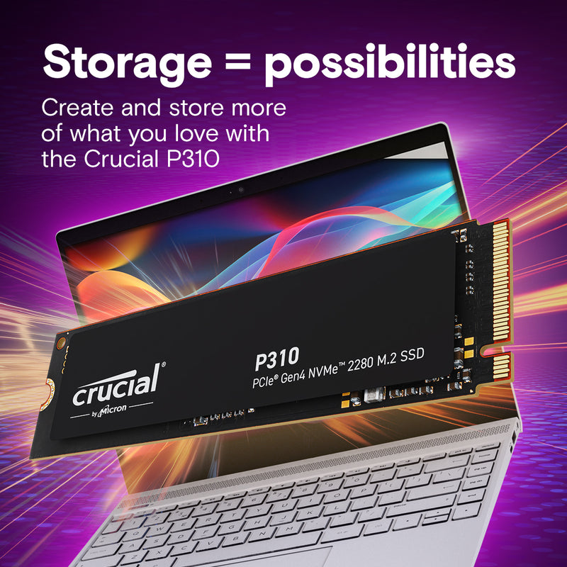Crucial P310 PCIe Gen4 NVMe 2280 M.2 SSD | DataBlitz