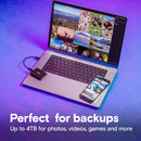 Crucial X9 USB 3.2 Gen-2 (10Gb/s) 1050MB/s Read Type-C Portable SSD (1TB, 2TB, 4TB)