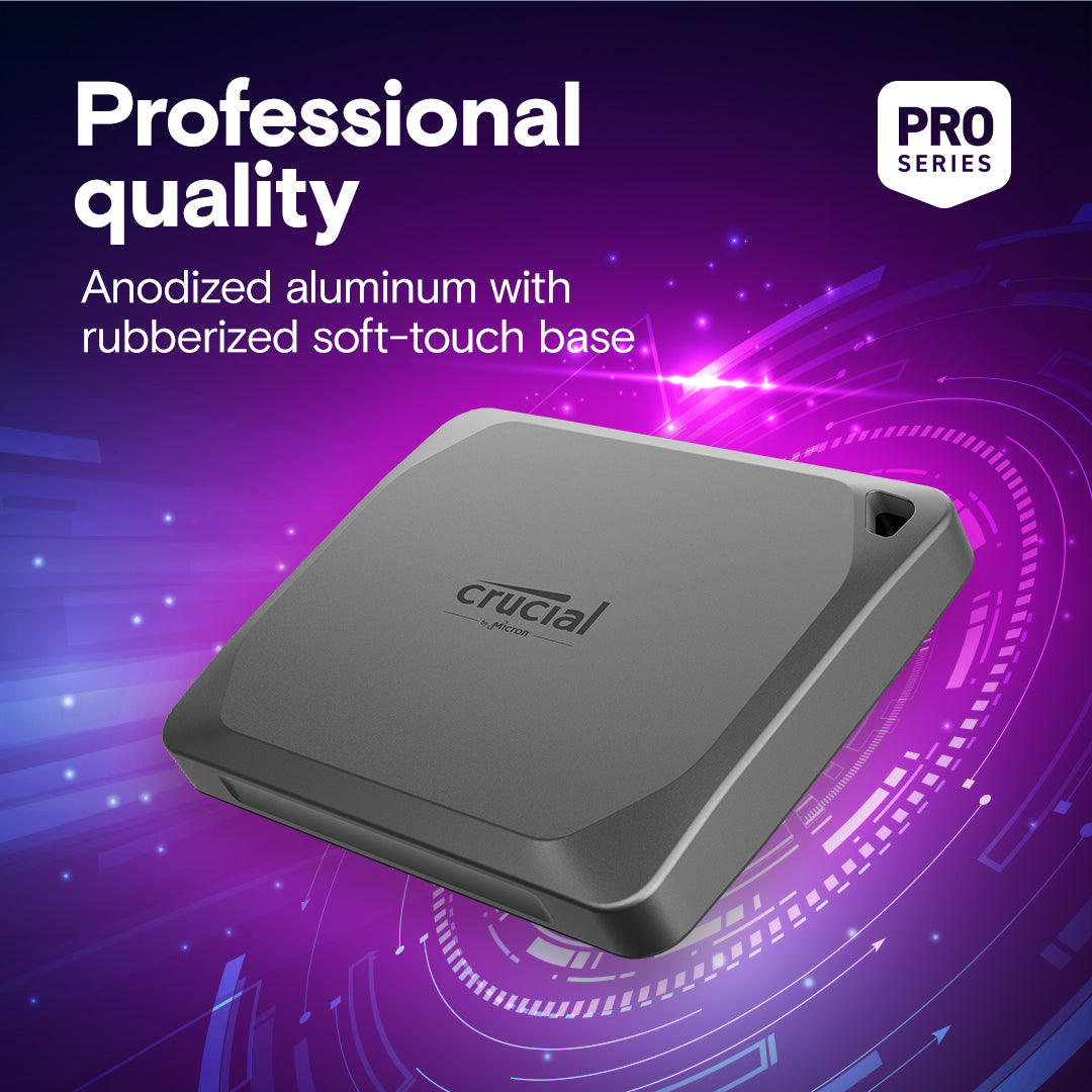 Crucial X9 Pro 4TB USB 3.2 Gen-2 (10Gb/s) 1050MB/s Read Type-C Portable SSD (CT4000X9PROSSD9)