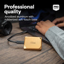 Crucial X10 Pro USB 3.2 Gen-2x2 (20Gb/s) 2100MB/s Read Type-C Portable SSD (Gold) | DataBlitz