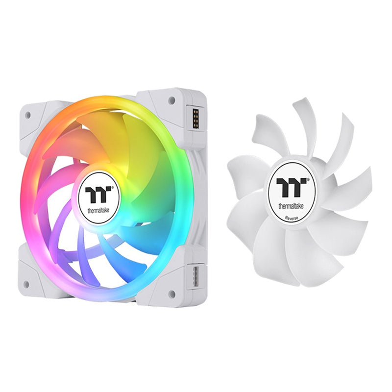 Thermaltake Swafan EX12 RGB Magnetic Quick Connect Swappable Fan Blade Sync PC Cooling Fan (3-Fan Pack) TT Premium Edition