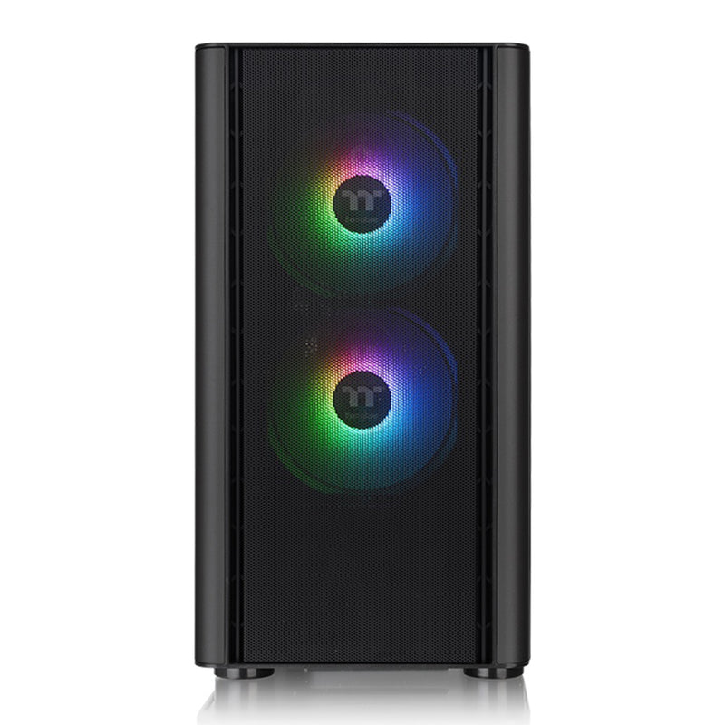 Thermaltake V150 TG RGB Breeze Micro Case 4mm Tempered Glass With 120mm RGB Front Fans PC Case (Black)