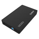 Orico 3.5 Inch External Hard Drive Enclosure (Black) (3588US3-V1-BK-BP)