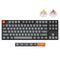 Keychron K8 Max QMK Fully Assembled RGB Backlight Hot-Swappable TKL Wireless Mechanical Keyboard - Black (Super Banana Switch, Super Red Switch)