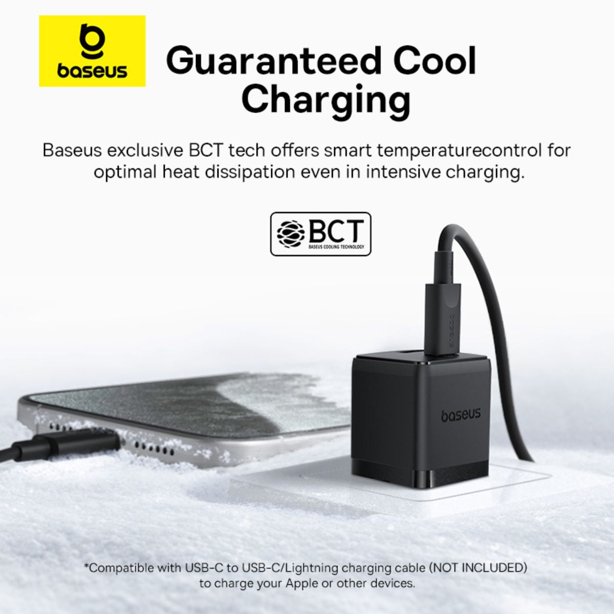 Baseus Palm Fast Charger C+U 20W (Cluster Black) (P10111609113-00)
