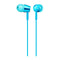 Sony MDR-EX155AP/L Wired In-Ear Headphones | 9mm Noise Isolation (Light Blue)