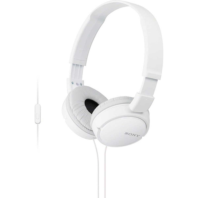 Sony MDR-ZX110AP/W Stereo Wired Headphones (White)