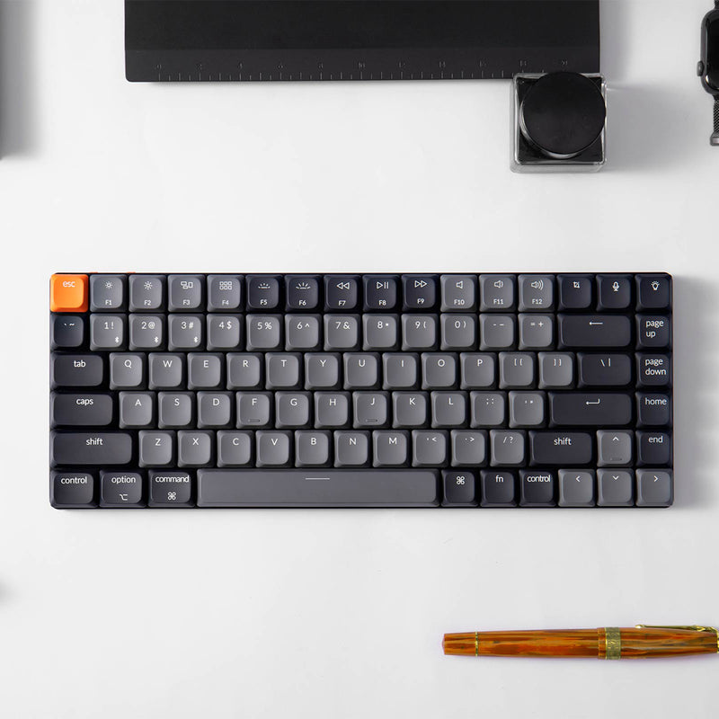 Keychron K3 MAX QMK/VIA RGB Backlight Compact Wireless Mechanical Keyboard Version 3 - Black/Grey 