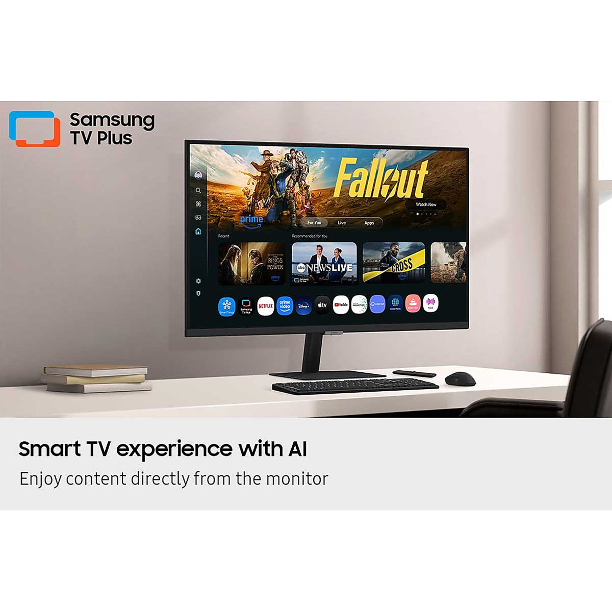 Samsung M7 M70F LS32FM700UEXXP 32" 4K (3840x2160) 60Hz 4ms GTG VA Smart Vision AI Monitor with Tilt Adjustment