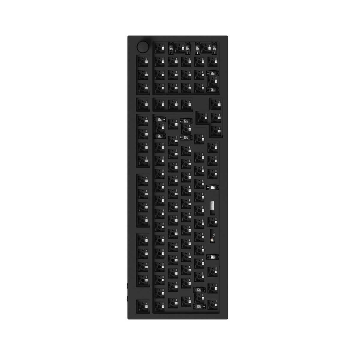 Keychron Q5 PRO QMK/VIA Barebone Knob Wireless Custom Mechanical Keyboard - Carbon Black (Q5P-B1)