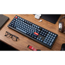 Keychron V6 Max QMK/VIA Fully Assembled with Knob RGB Backlit Hot-Swappable Full Size Wireless Custom Mechanical Keyboard - Carbon Black (Gateron Jupited Red Switch) (V6M-D1)