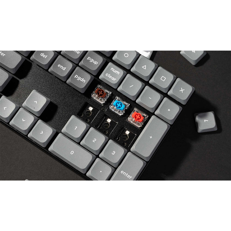 Keychron K5 Max QMK/VIA RGB Backlight Hot-Swappable Wireless Custom Mechanical Keyboard (Low Profile Gateron Mechanical Brown Switch/Red Switch) (K5M-H3, K5M-H1)