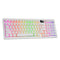 Tecware Spectre 96 RGB Tri-Mode 96-Key Gasket Mounted Mechanical Keyboard with Customizable LCD Display & Volume Knob (White)