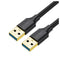 UGreen USB 3.0 a Male To Male Cable - 0.5M (Black) (US128/10369)