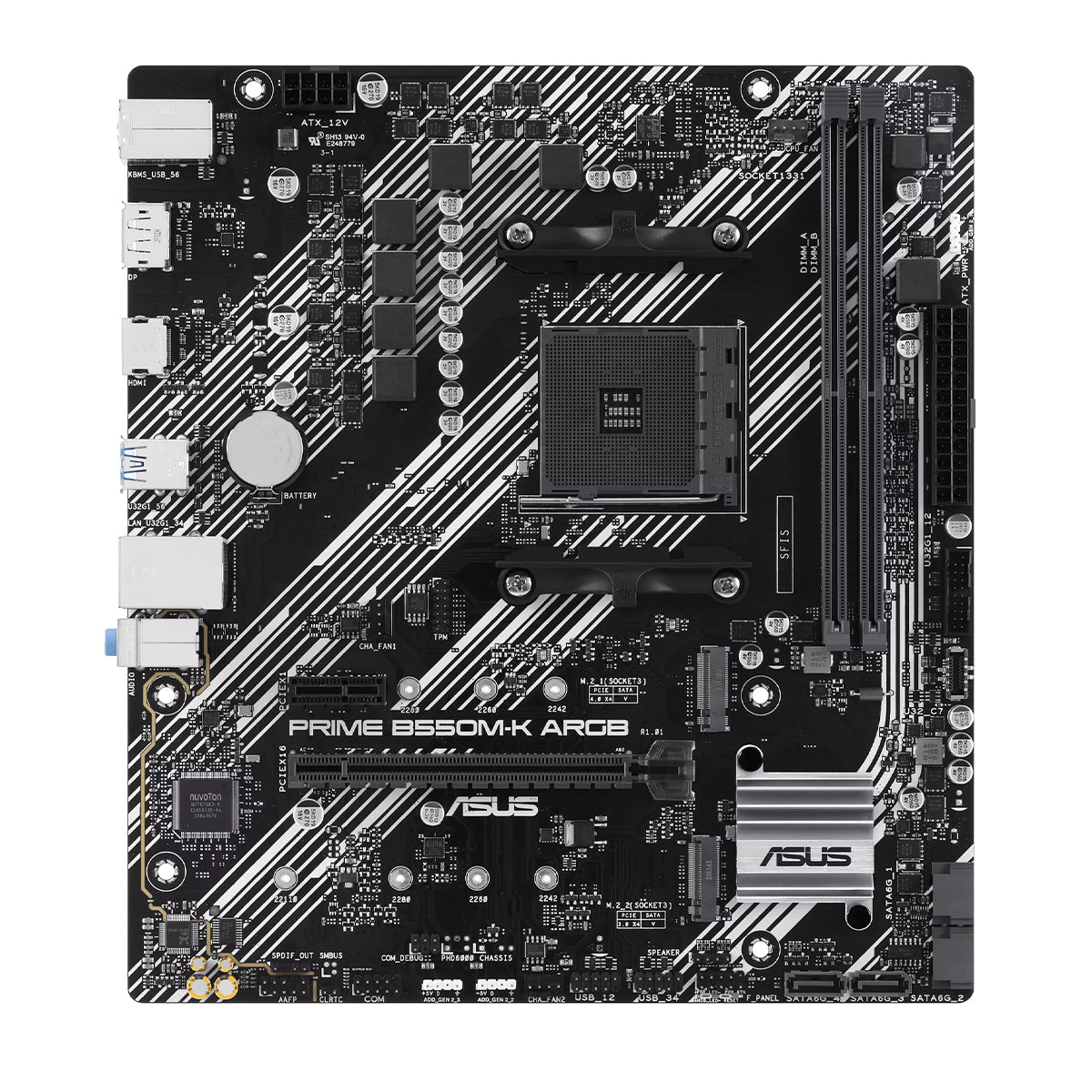 ASUS Prime B550M-K ARGB AM4 Motherboard
