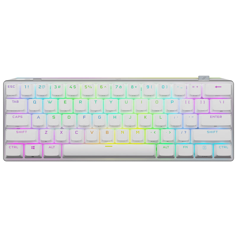 Corsair K70 Pro Mini Wireless 60% Mechanical Cherry MX Red Switch Gaming Keyboard With RGB Backlighting (White) - DataBlitz