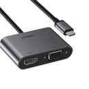 UGreen USB-C 4-IN-1 HDMI+VGA+USB 3.0 Converter With PD (Space Grey) (CM162/50505)