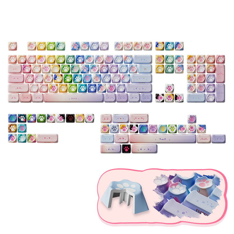 Akko Kitty Paws Keycap Set MAO Profile 142 Keys