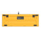 E-Yooso Z-7222 LED Light 98 Keys Wired Hot-Swappable Mechanical Keyboard Black/Yellow (Optical Switch)