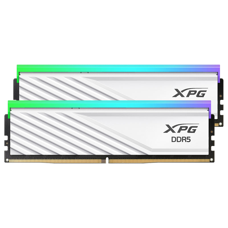 Adata XPG Lancer Blade 32GB (2x16GB) RGB DDR5  6000MT/s CL 34-38-38 1.35V Desktop Memory with Heatsink (Black, White) (AX5U6000C3416G-DTLABRBK, AX5U6000C3416G-DTLABRWH)