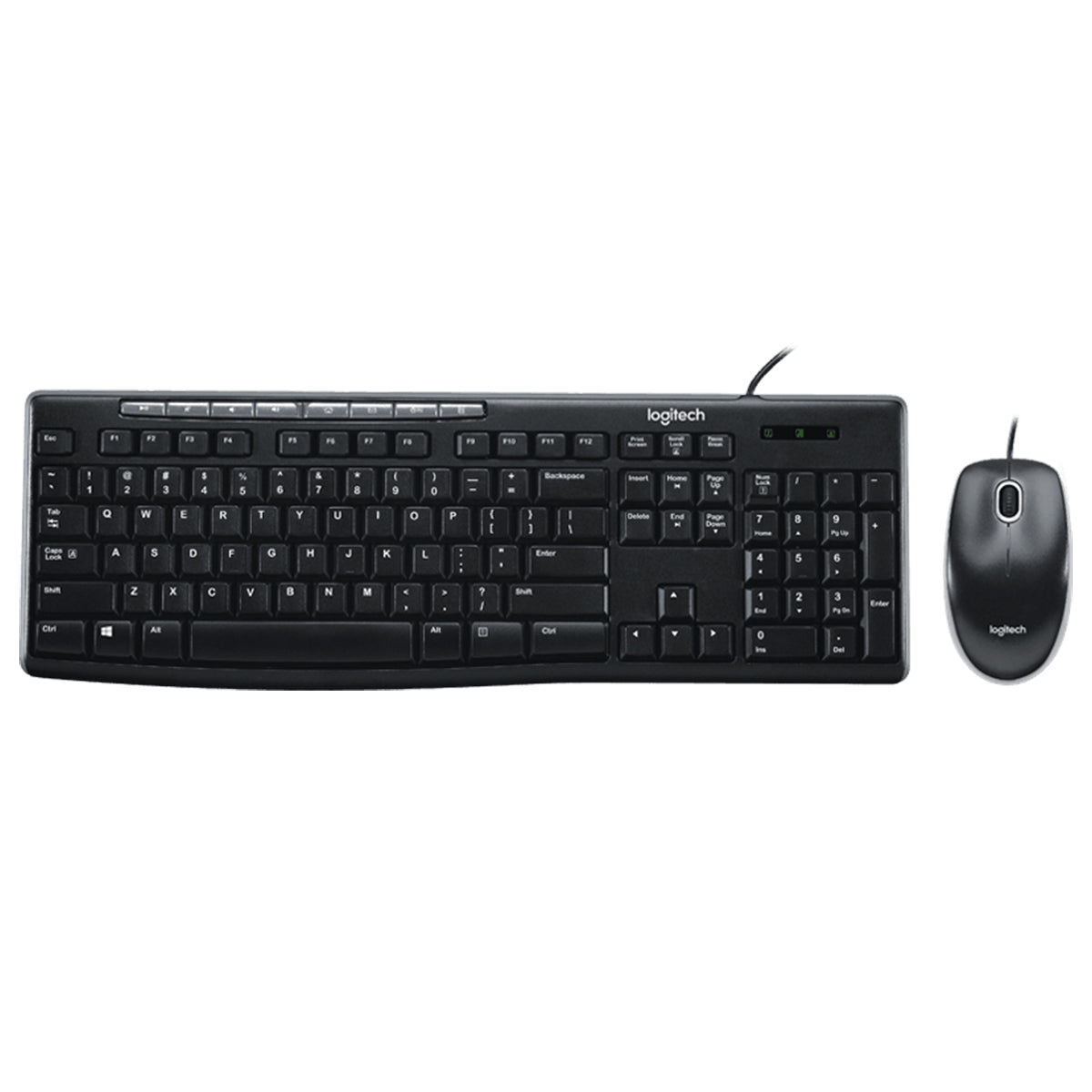 LOGITECH MK200 MEDIA PLUG AND PLAY USB KEYBOARD AND MOUSE COMBO - DataBlitz