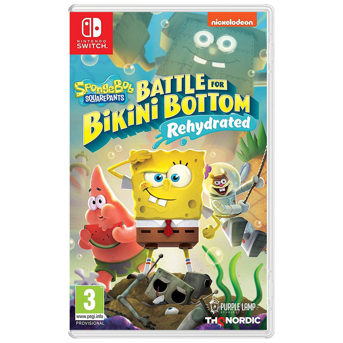 NINTENDO SWITCH SPONGEBOB SQUAREPANTS BATTLE FOR BIKINI BOTTOM REHYDRATED