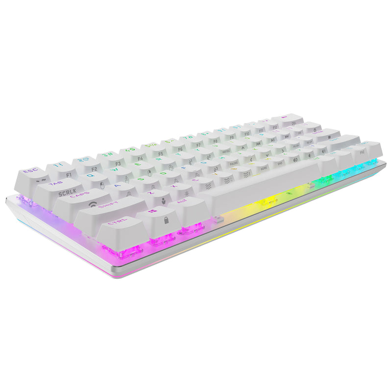 Corsair K70 Pro Mini Wireless 60% Mechanical Cherry MX Red Switch Gaming Keyboard With RGB Backlighting (White) - DataBlitz