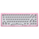 AKKO ACR67 RGB MECHANICAL KEYBOARD ACRYLIC DIY KIT WITH PCB AND COILED CABLE RGB BACKLIT 67-KEY (PINK) - DataBlitz