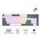 Royal Kludge RK100 Tri-Mode RGB 100 Keys Hot Swappable Mechanical Keyboard Grey/Red/White (Blue Switch, Red Switch)