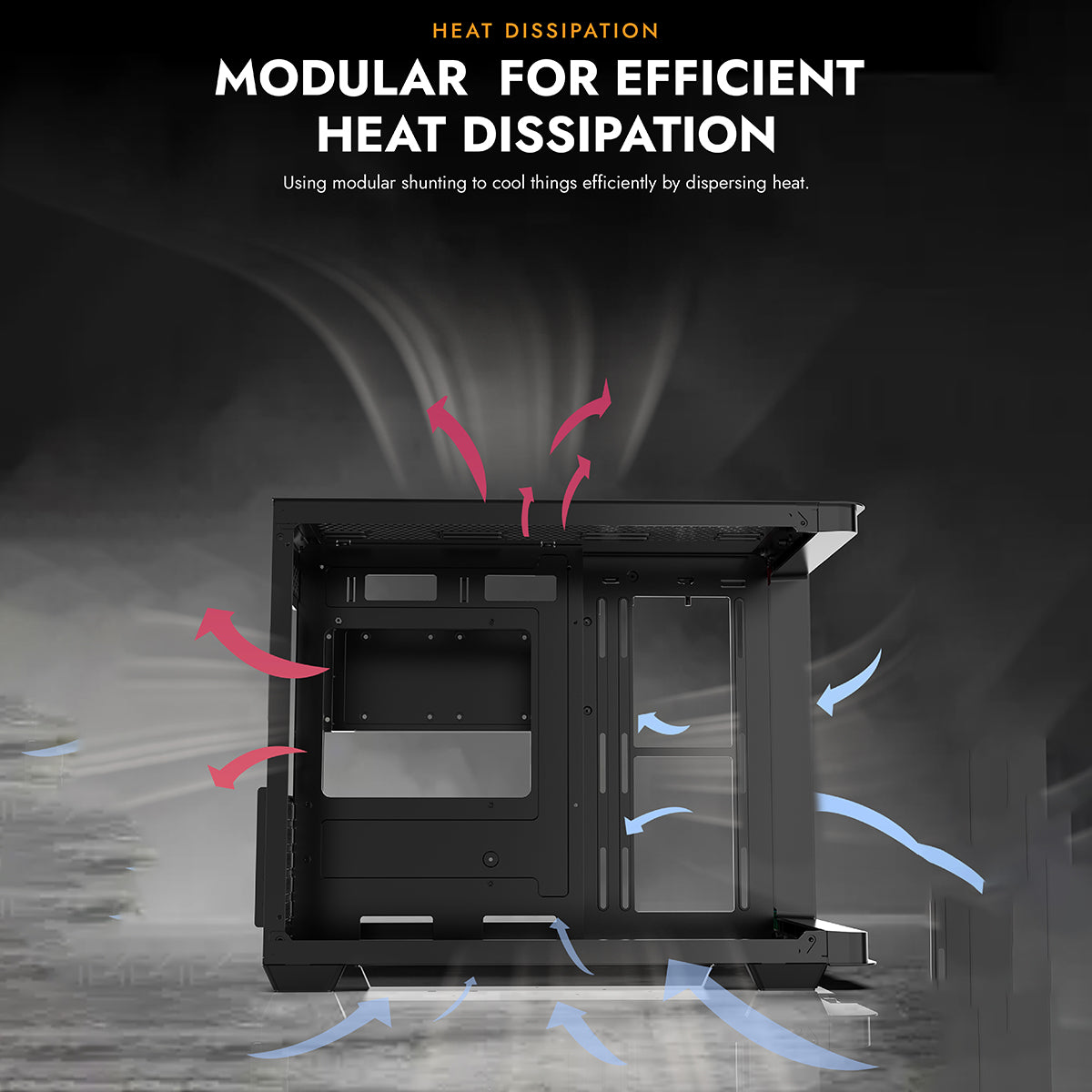 Darkflash L285M Luxury M-ATX PG Gase Curved Glass Panel PC Case (Black, White)