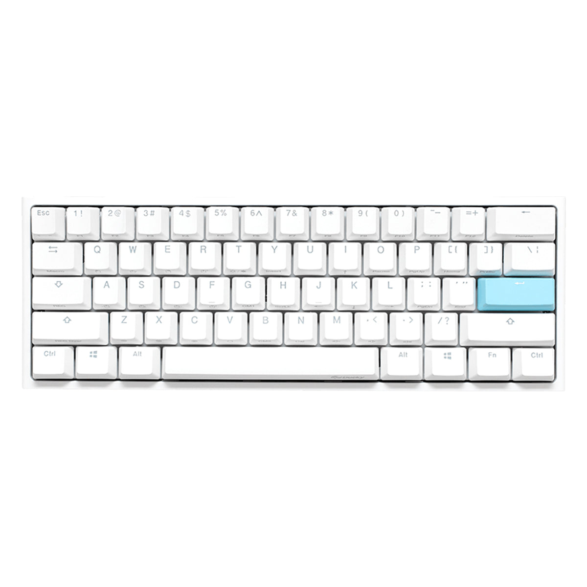 DUCKY ONE 2 MINI WHITE CASE RGB LED PBT DOUBLE SHOT MECHANICAL KEYBOARD (CHERRY MX RGB RED SWITCH) (DKON2061ST-RUSPDWWT1) - DataBlitz