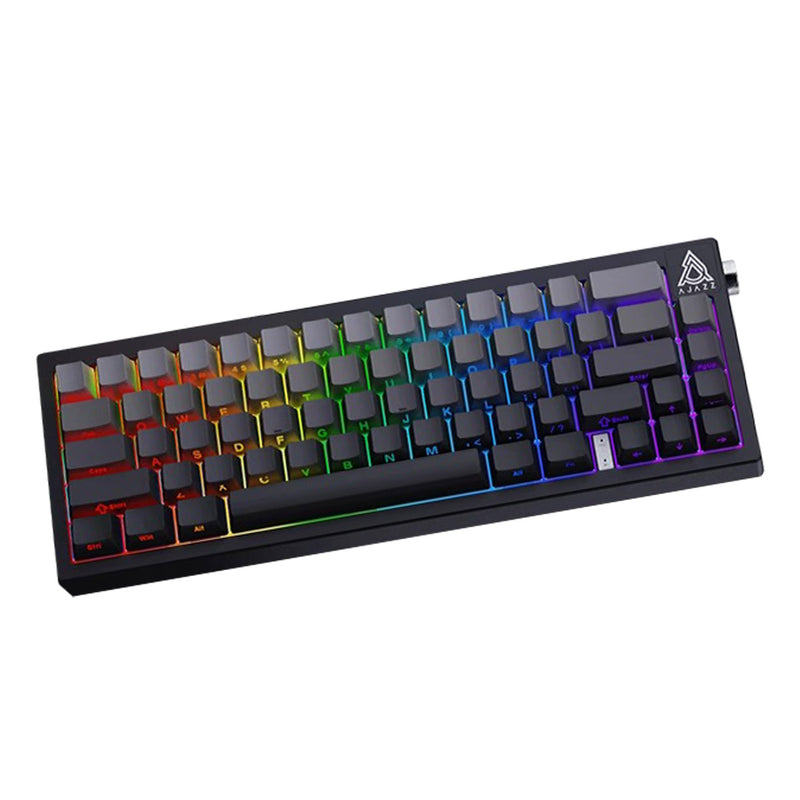 Ajazz AK650 RGB Wired 66-Key Gasket-Mounted Hot-Swappable Mechanical Keyboard (Gradient Black/Grey) (Day Dream Switch)