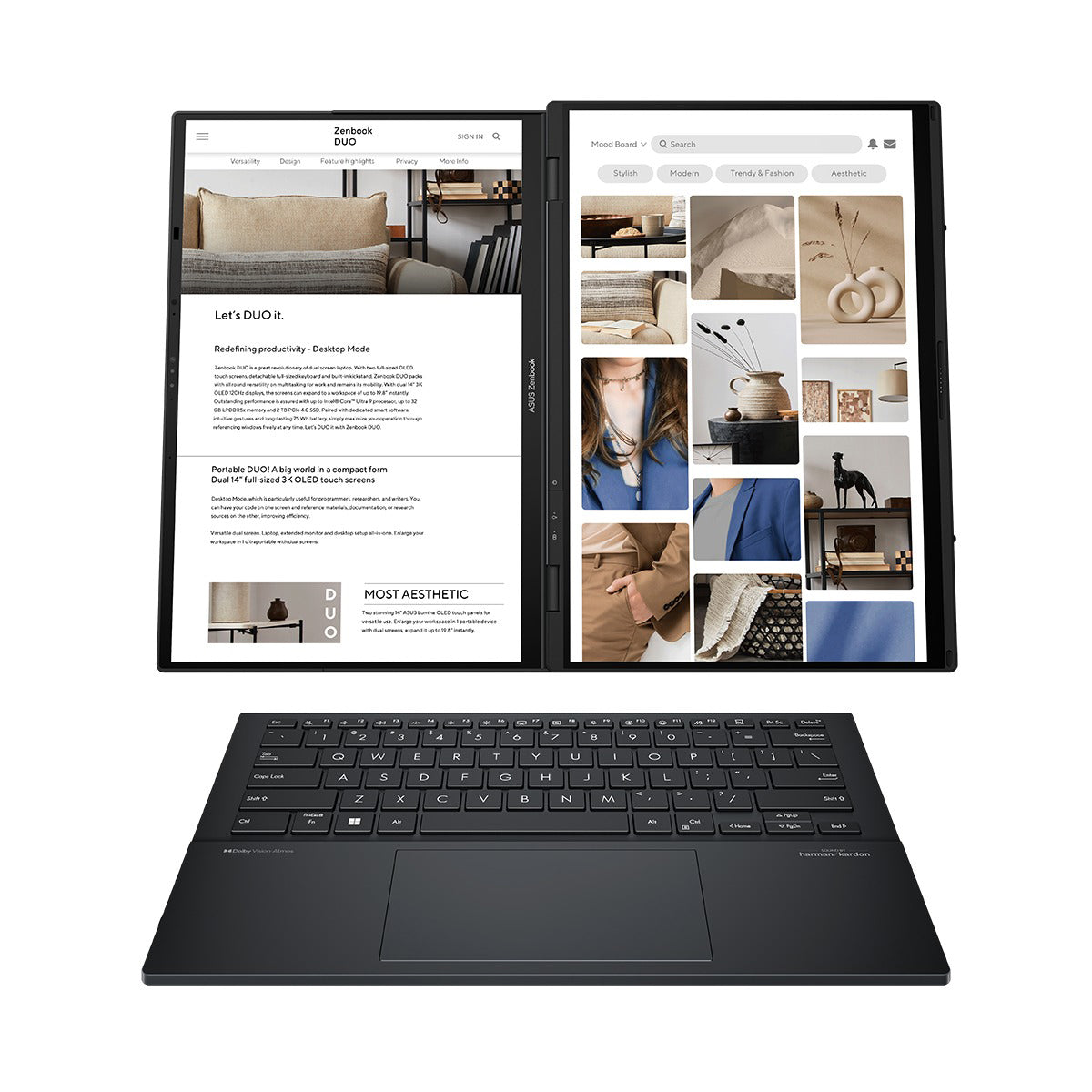 Asus Zenbook Duo 14 OLED UX8406CA-PZ165WSM Laptop (Inkwell Gray)
