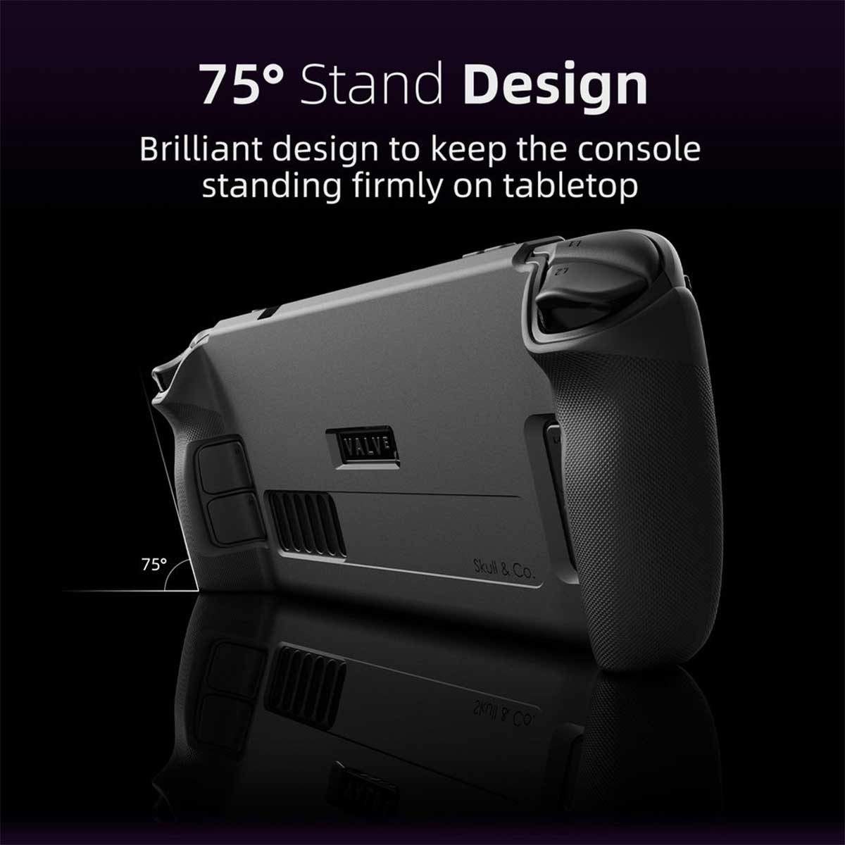 Skull & Co. Grip Case SD + EDC Case SD Bundle For Steam Deck (Black) (SDGCSET-BK)