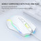 Onikuma CW905 RGB 3600 DPI Wired Professional Gaming Mouse (White)