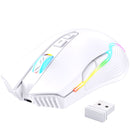 Onikuma CW905 RGB 3600 DPI Wireless E-Sports Gaming Mouse (White)