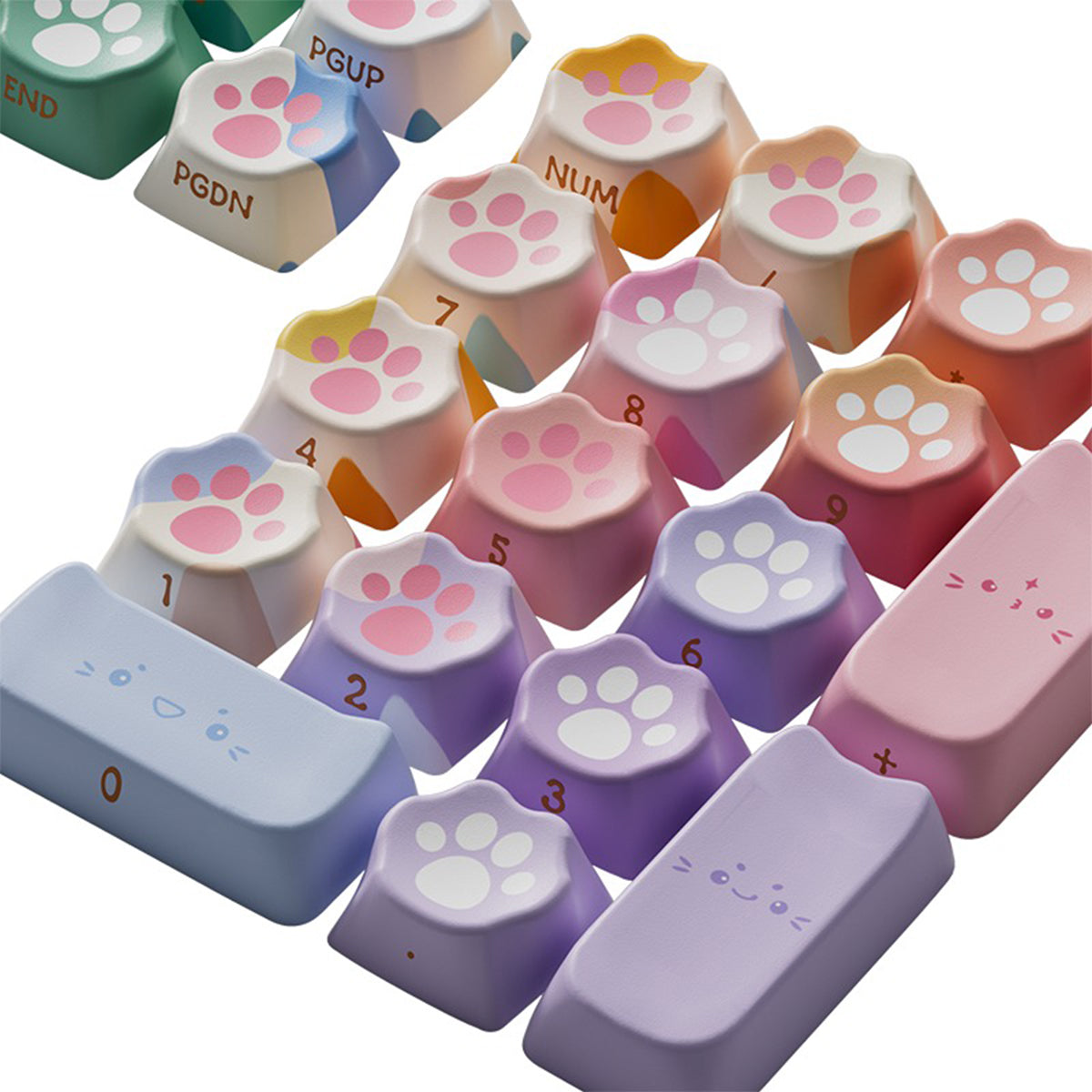 Akko Kitty Paws Keycap Set MAO Profile 142 Keys