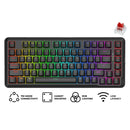 Redragon Stormrazor Pro RGB Tri-Mode Mechanical Gaming Keyboard (Black Red) (Dust Proof Red Switch) (K713-RGB-Pro)