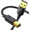 UGreen USB 2.0 AM To BM Print Cable - 2M (Black) (US135/20847)