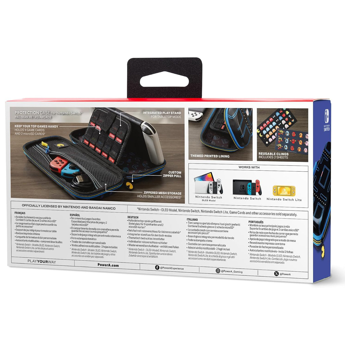 PowerA NSW Protection Case PAC-MAN Retro for N-Switch / Switch Lite